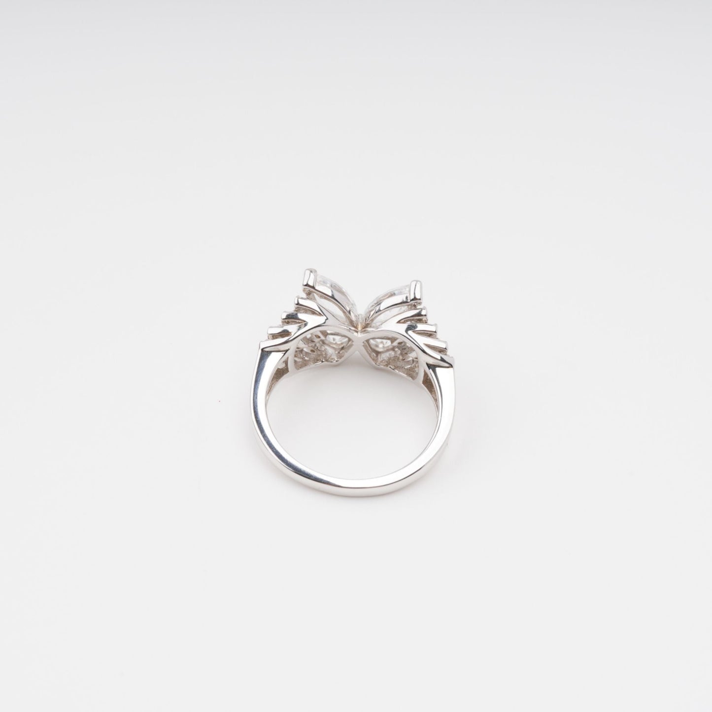 Zélie Sterling Silver Butterfly Shaped Gemstone Ring Avalabel