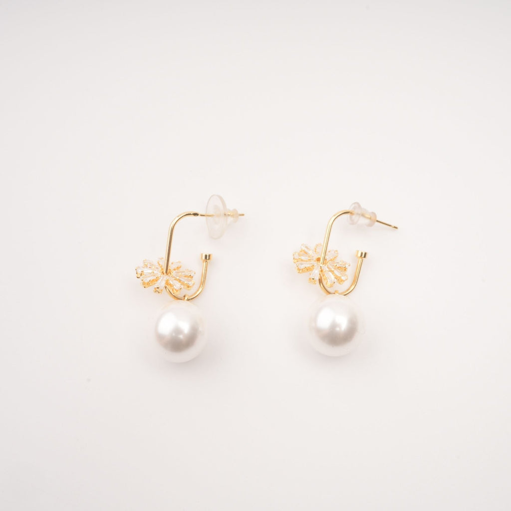 Kate Crystal-Embellished Pearl Earrings Avalabel