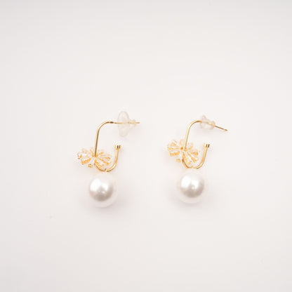 Kate Crystal-Embellished Pearl Earrings Avalabel
