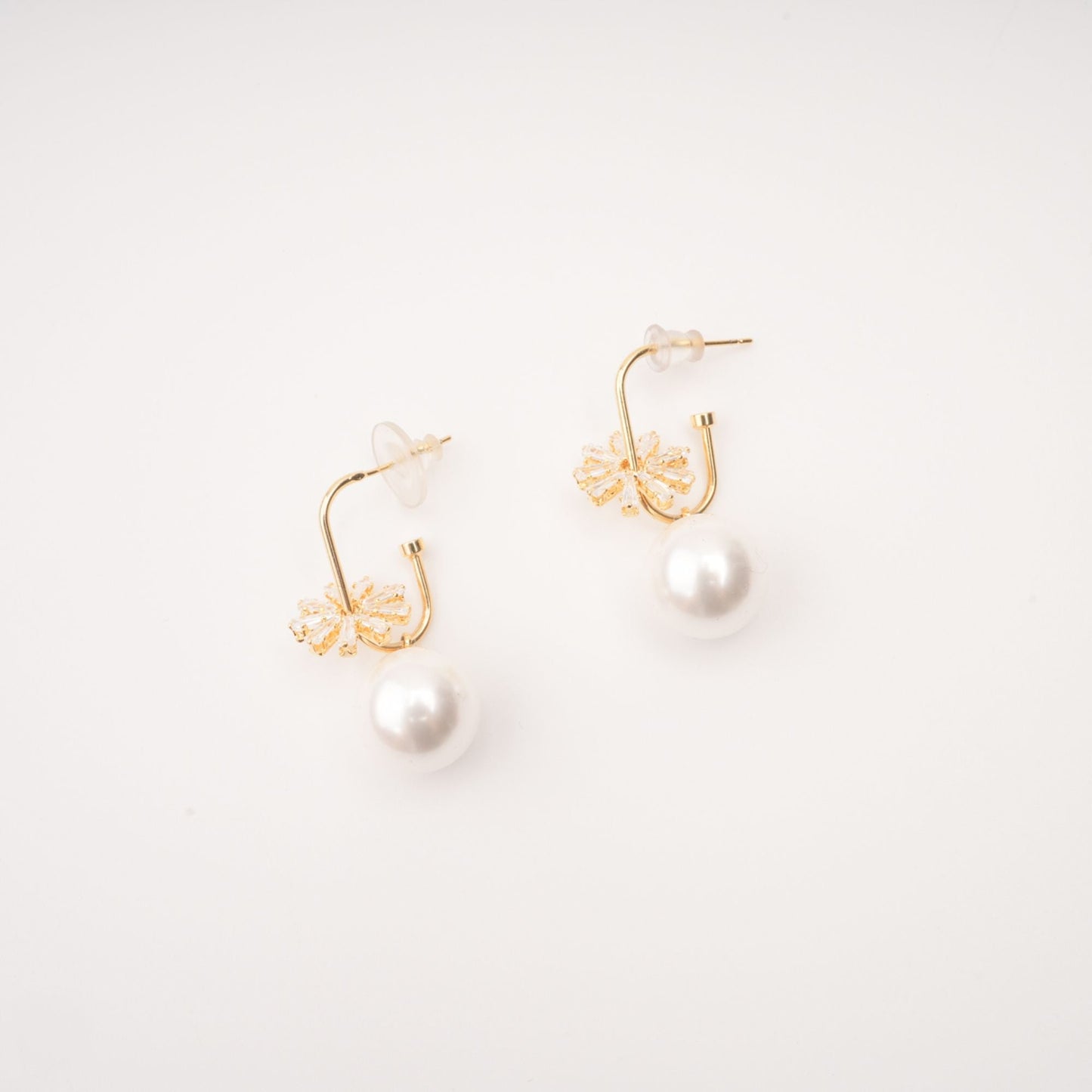 Kate Crystal-Embellished Pearl Earrings Avalabel