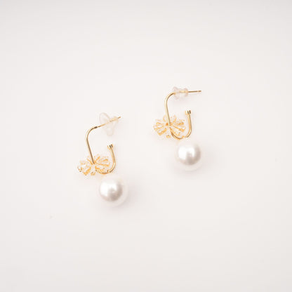 Kate Crystal-Embellished Pearl Earrings Avalabel