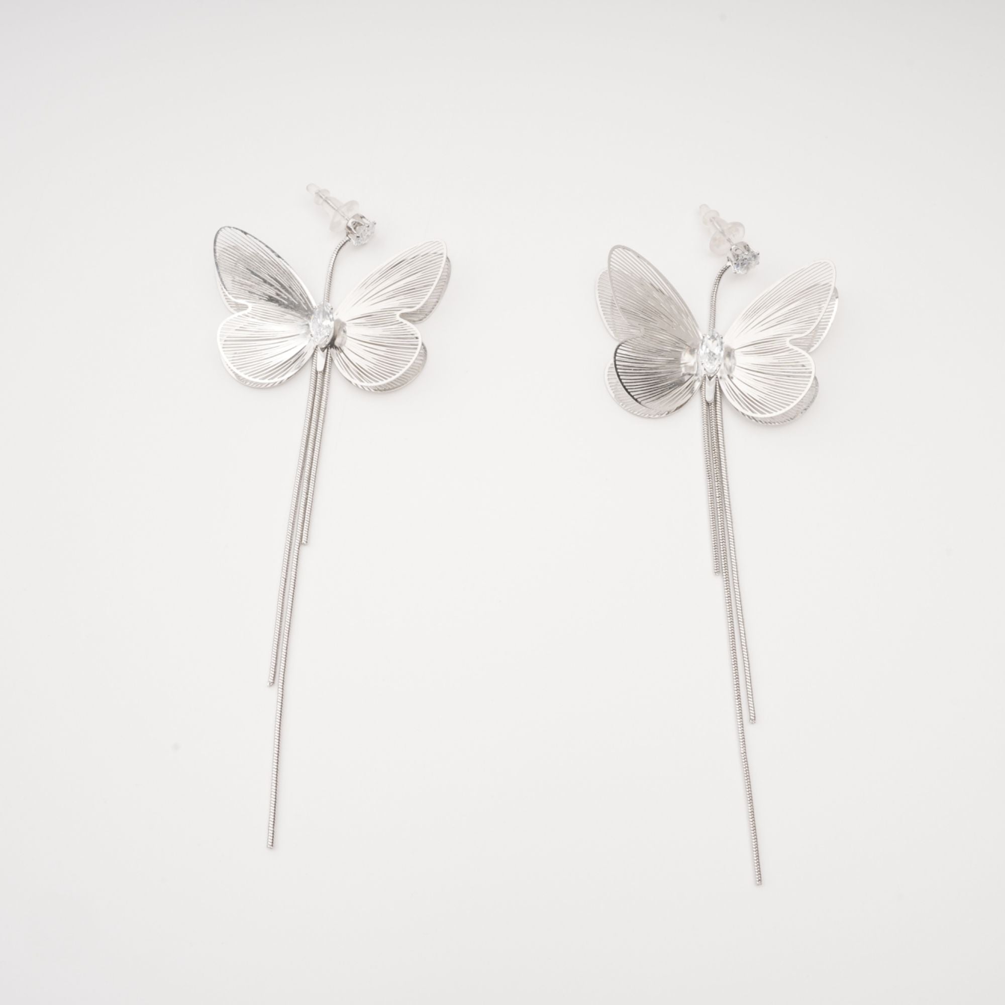 Zoë Butterfly Fringe Dangle Earrings Avalabel