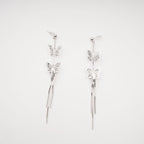Bella Silver Butterfly Drop Earrings Avalabel