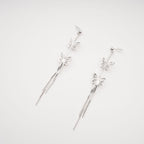 Bella Silver Butterfly Drop Earrings Avalabel