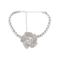 Aimée Crystal-Embellished Faux-Flower Necklace Avalabel