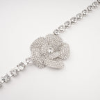 Aimée Crystal-Embellished Faux-Flower Necklace Avalabel