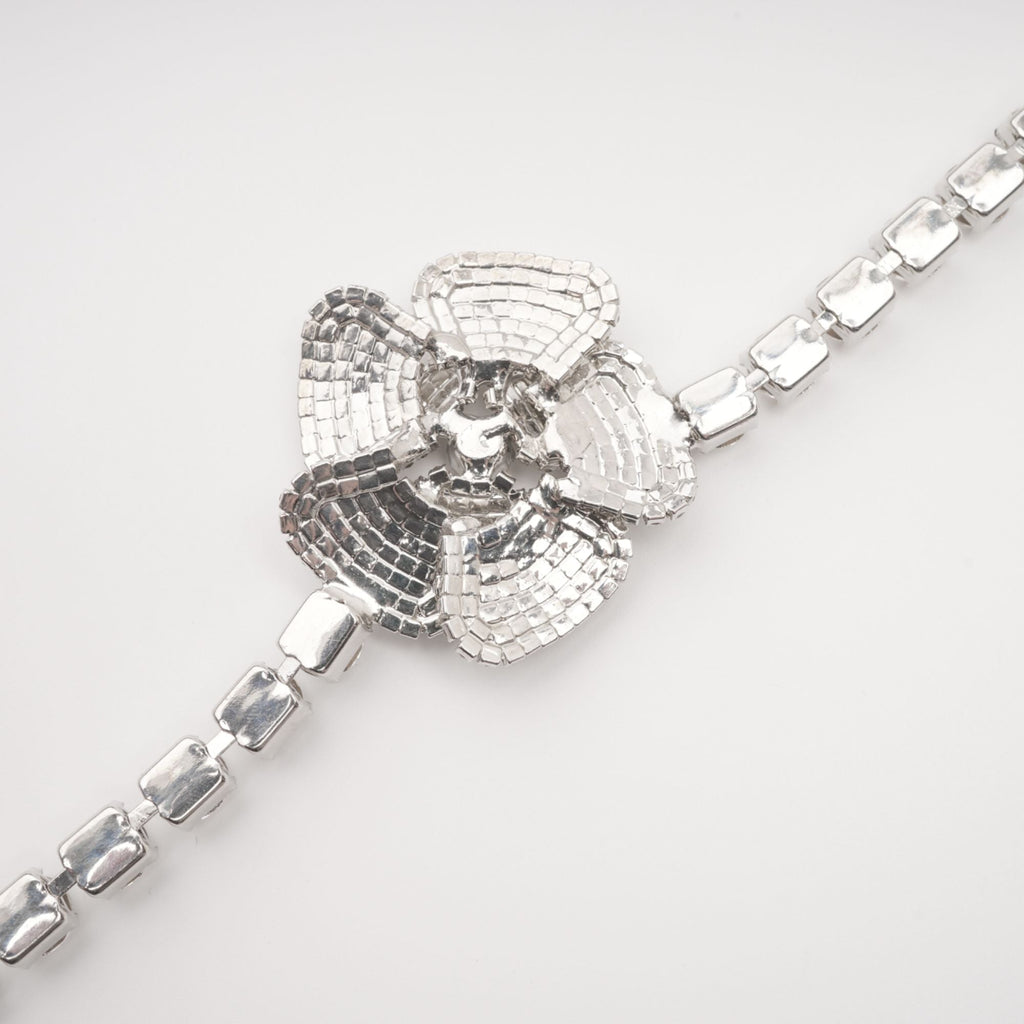 Aimée Crystal-Embellished Faux-Flower Necklace Avalabel