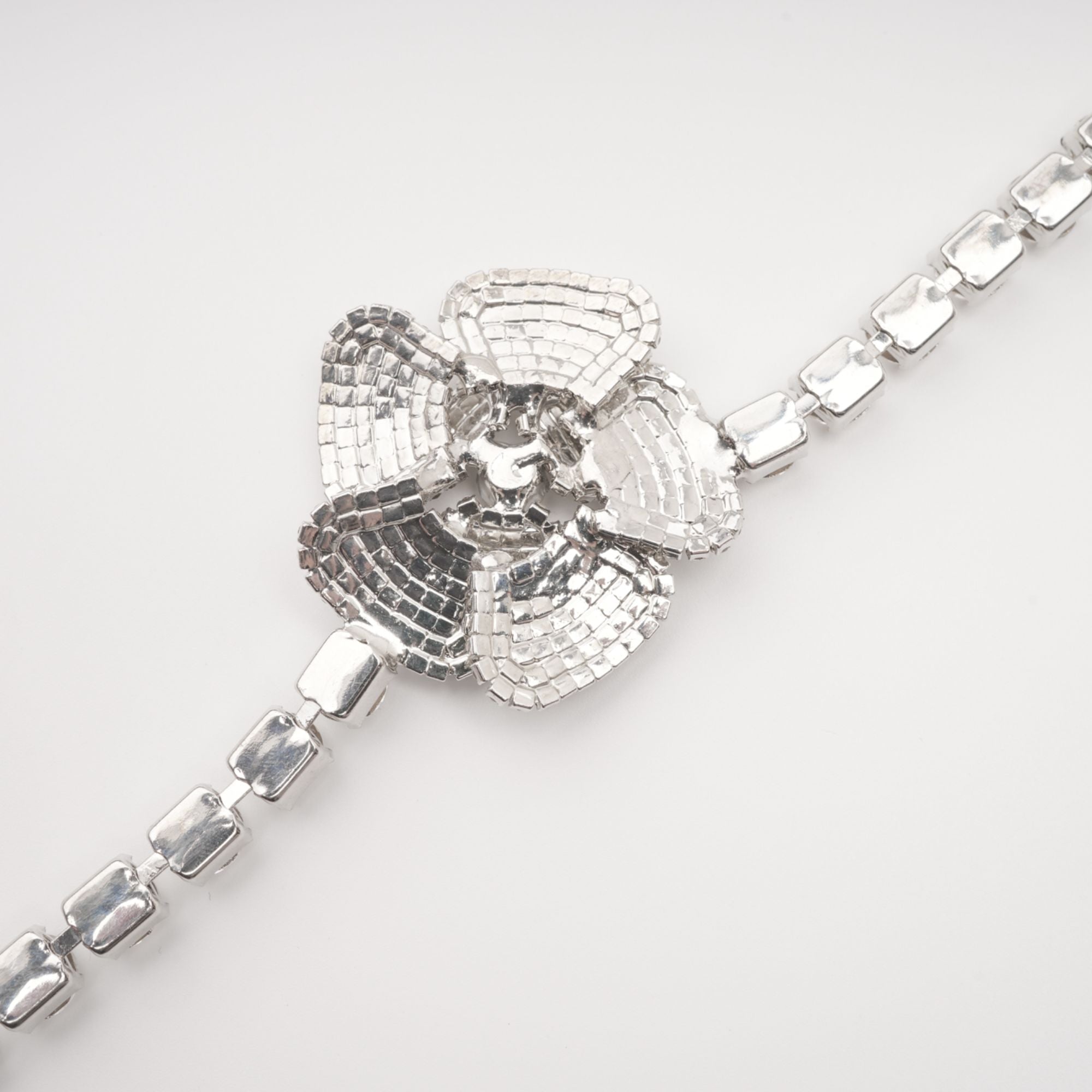 Aimée Crystal-Embellished Faux-Flower Necklace Avalabel