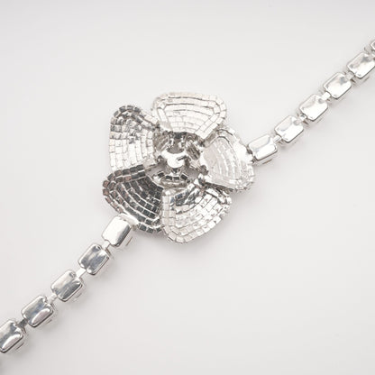 Aimée Crystal-Embellished Faux-Flower Necklace Avalabel