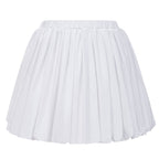 Tiffany White Off-Shoulder Ruched Blouse & Skirt Set Avalabel