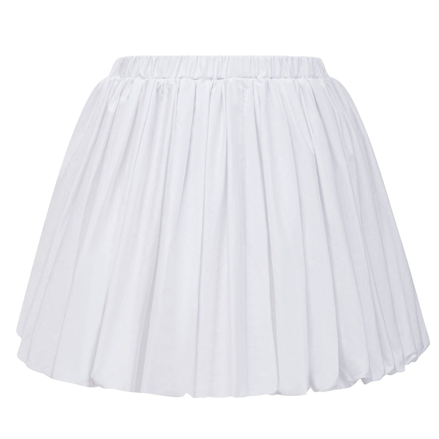 Tiffany White Off-Shoulder Ruched Blouse & Skirt Set Avalabel