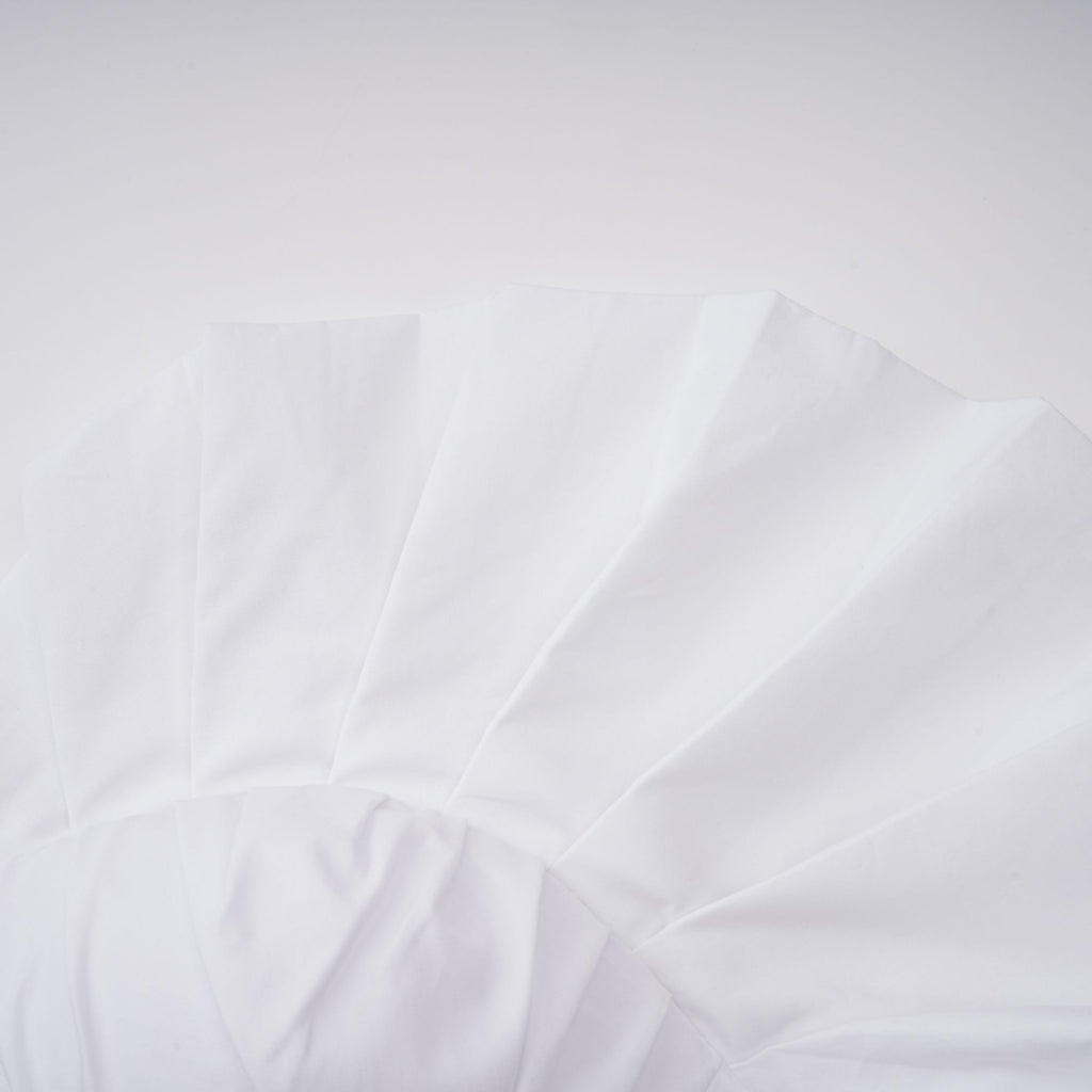 Tiffany White Off-Shoulder Ruched Blouse & Skirt Set Avalabel