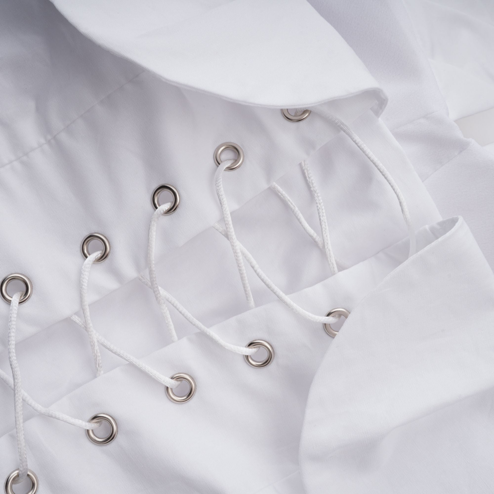 Tiffany White Off-Shoulder Ruched Blouse & Skirt Set Avalabel