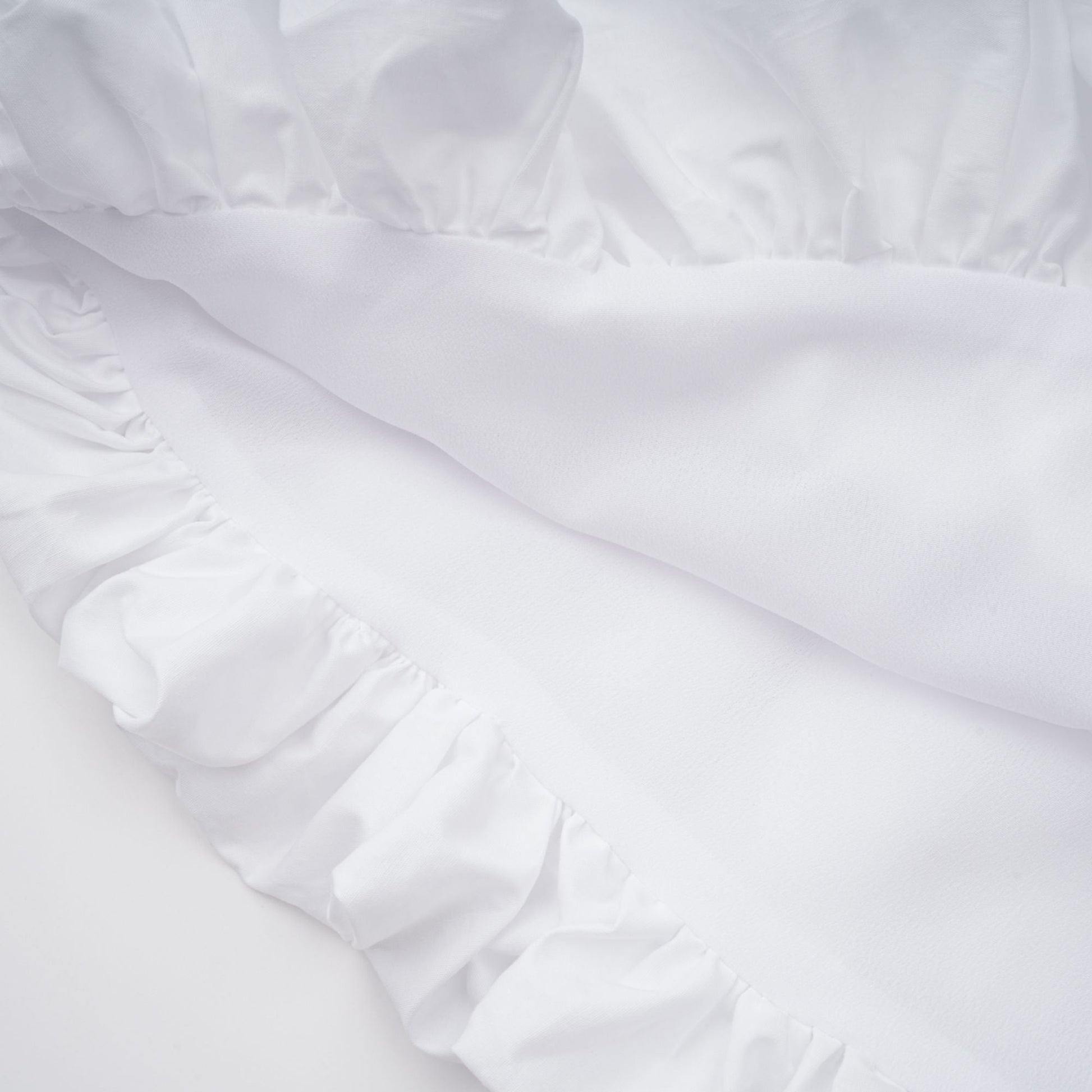 Tiffany White Off-Shoulder Ruched Blouse & Skirt Set Avalabel