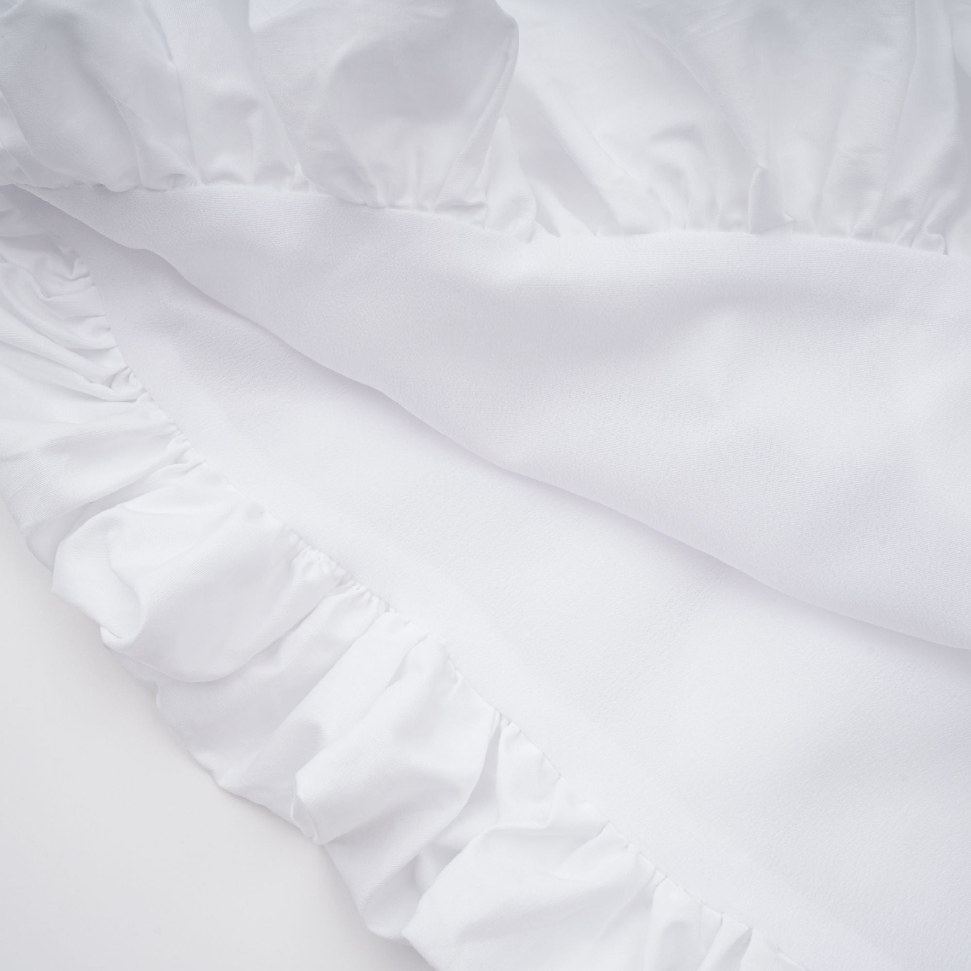 Tiffany White Off-Shoulder Ruched Blouse & Skirt Set Avalabel