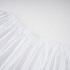 Tiffany White Off-Shoulder Ruched Blouse & Skirt Set Avalabel