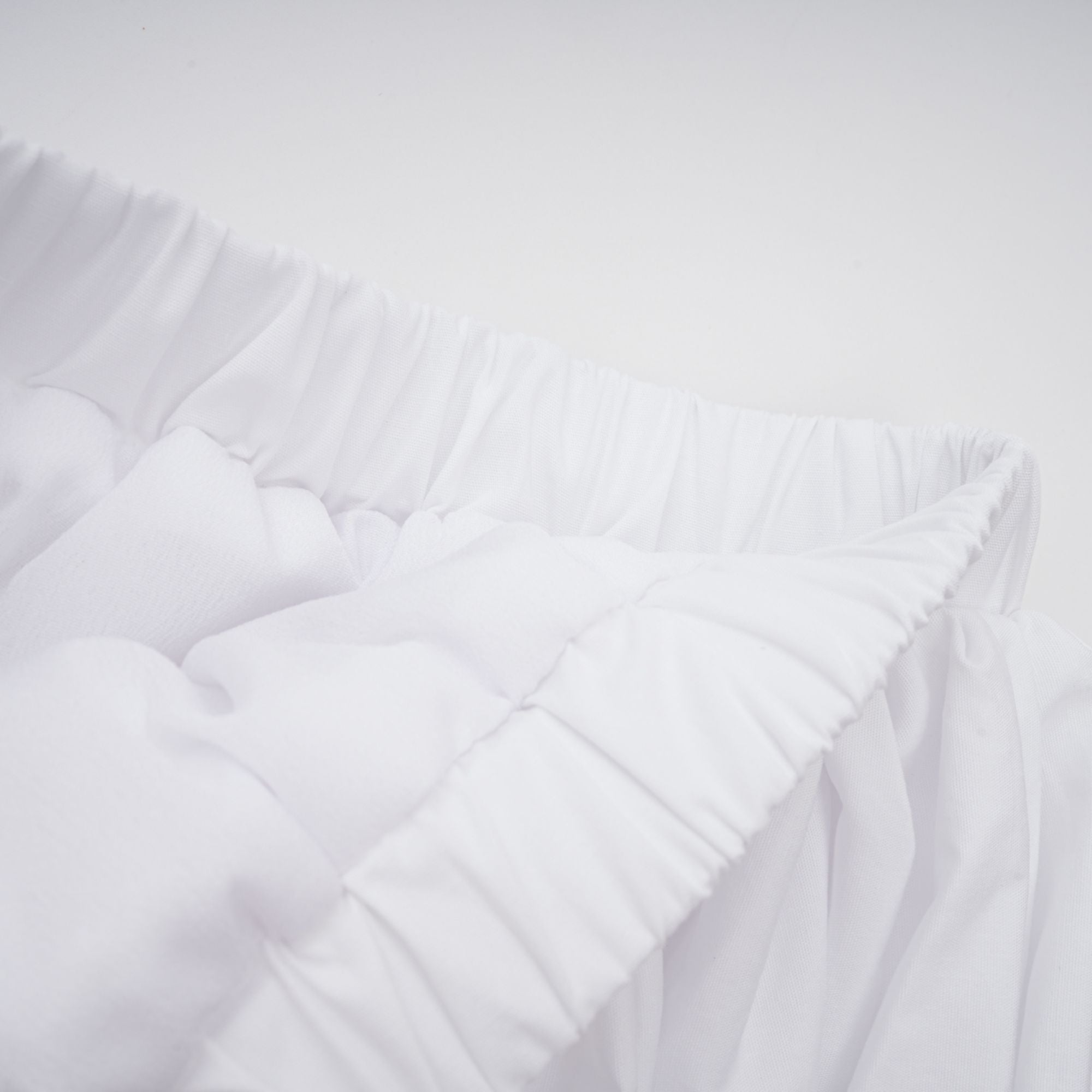 Tiffany White Off-Shoulder Ruched Blouse & Skirt Set Avalabel