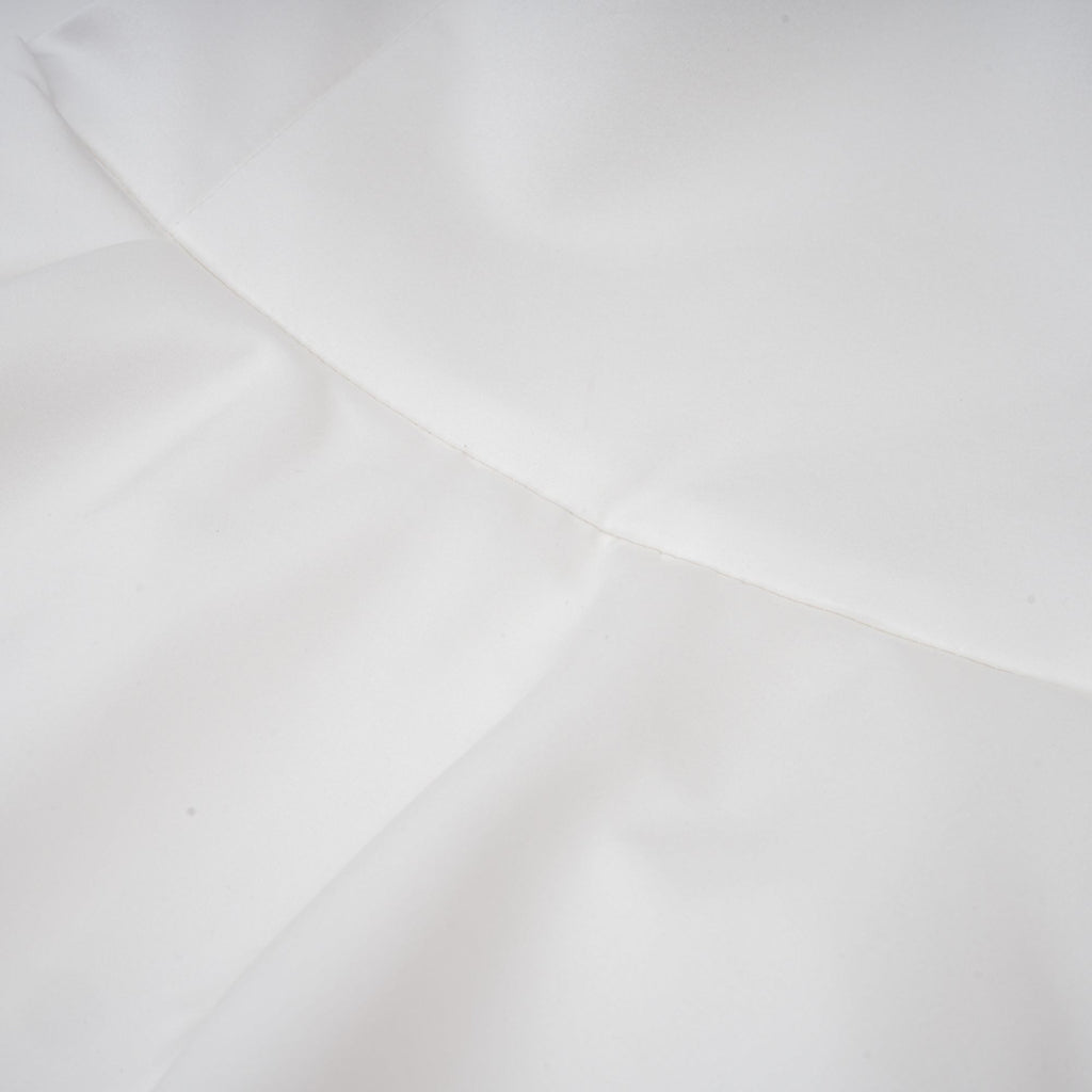 Lucie white petal-layered strapless corset mini dress Avalabel