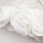 Lucie white petal-layered strapless corset mini dress Avalabel