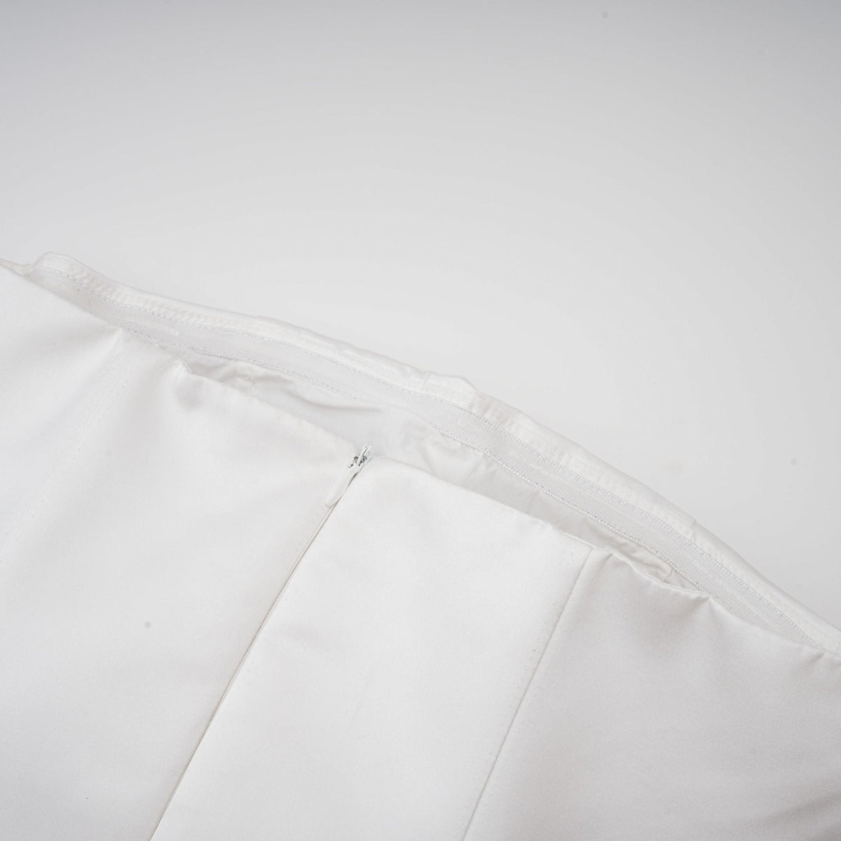Lucie white petal-layered strapless corset mini dress Avalabel