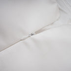 Lucie white petal-layered strapless corset mini dress Avalabel