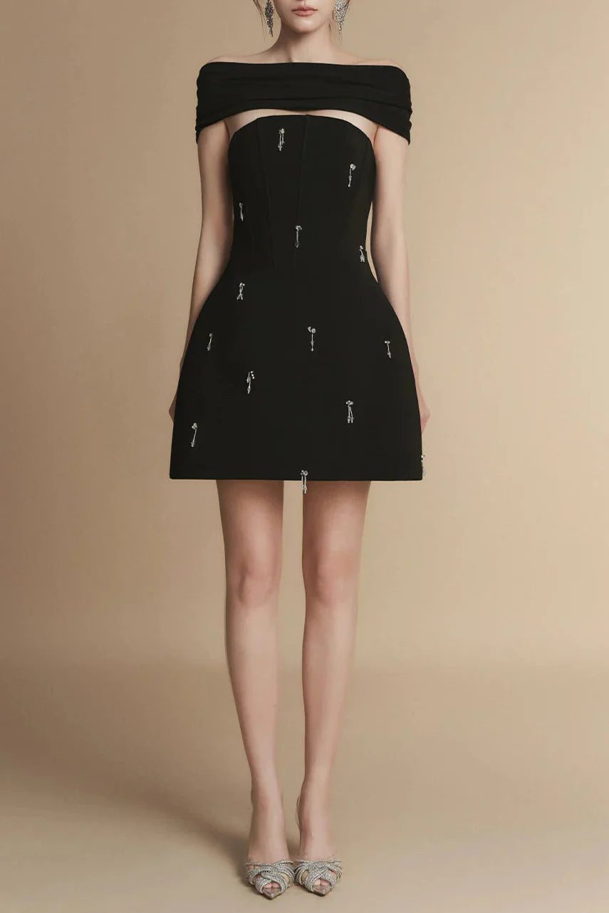 A-line Sleeveless Polyester Mini Dress Avalabel
