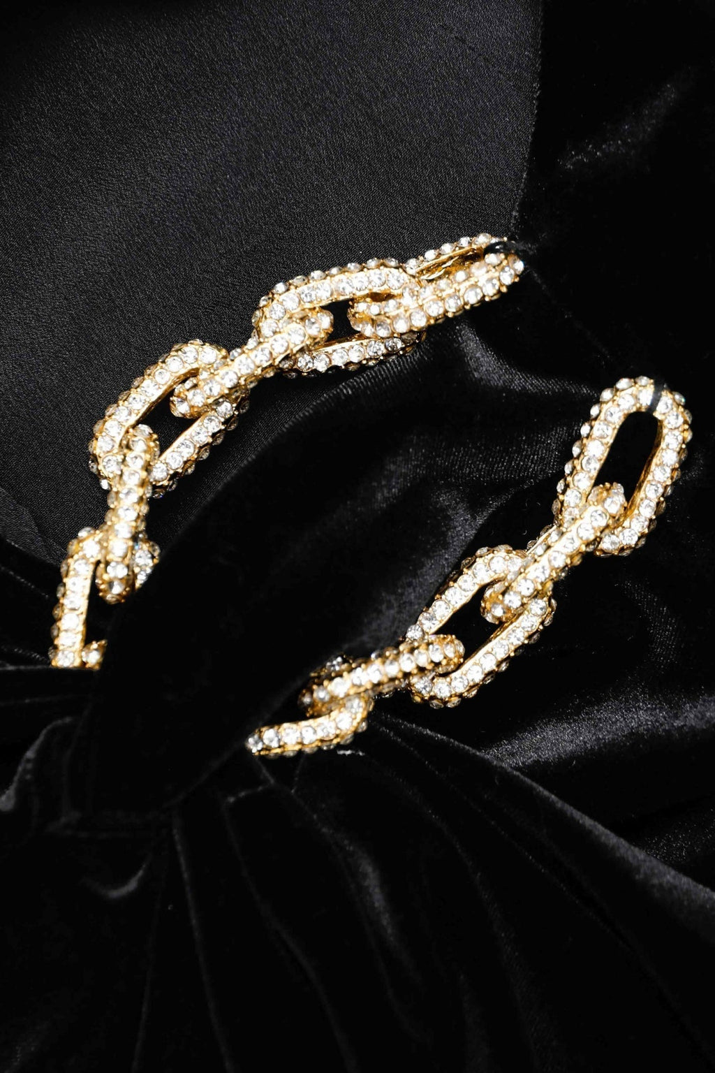 Dalila Velvet Chain-Embellished Maxi Dress Avalabel