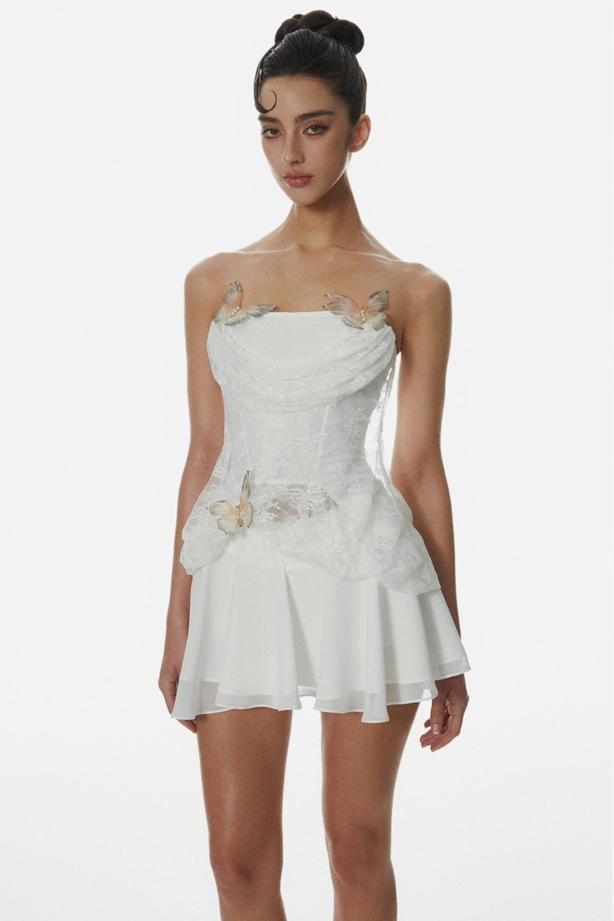 Deneqa Butterfly Lace Corset Avalabel