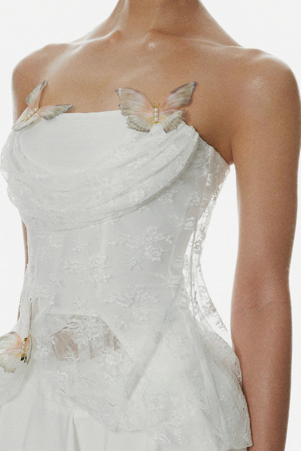 Deneqa Butterfly Lace Corset Avalabel