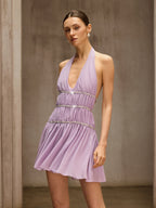 Doutzen Halterneck Rhinestone Mini Dress Avalabel