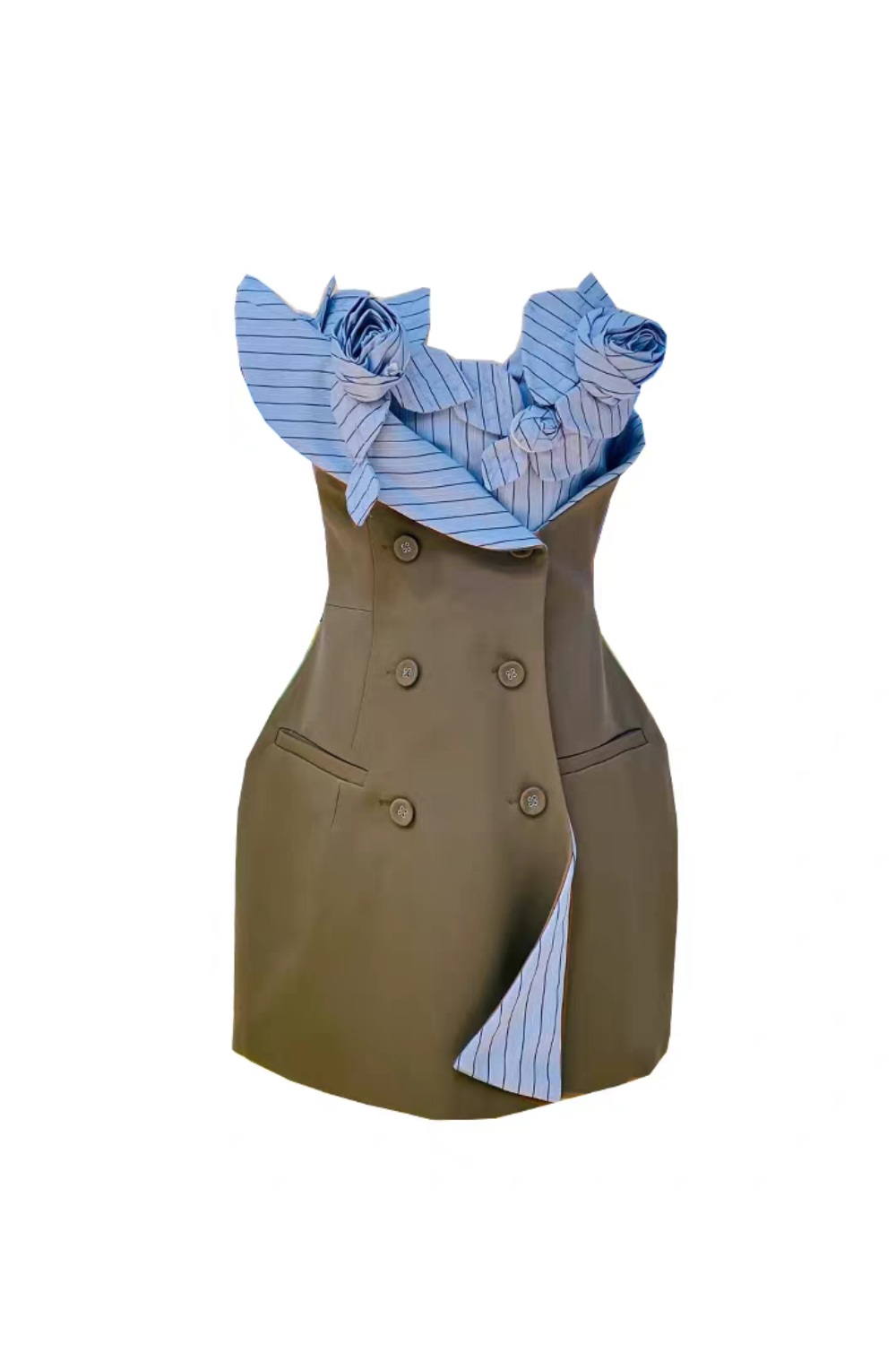 3D Flowers Bustier Mini Dress Avalabel