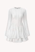 GIANA Long Sleeve Crochet Mini Dress Avalabel