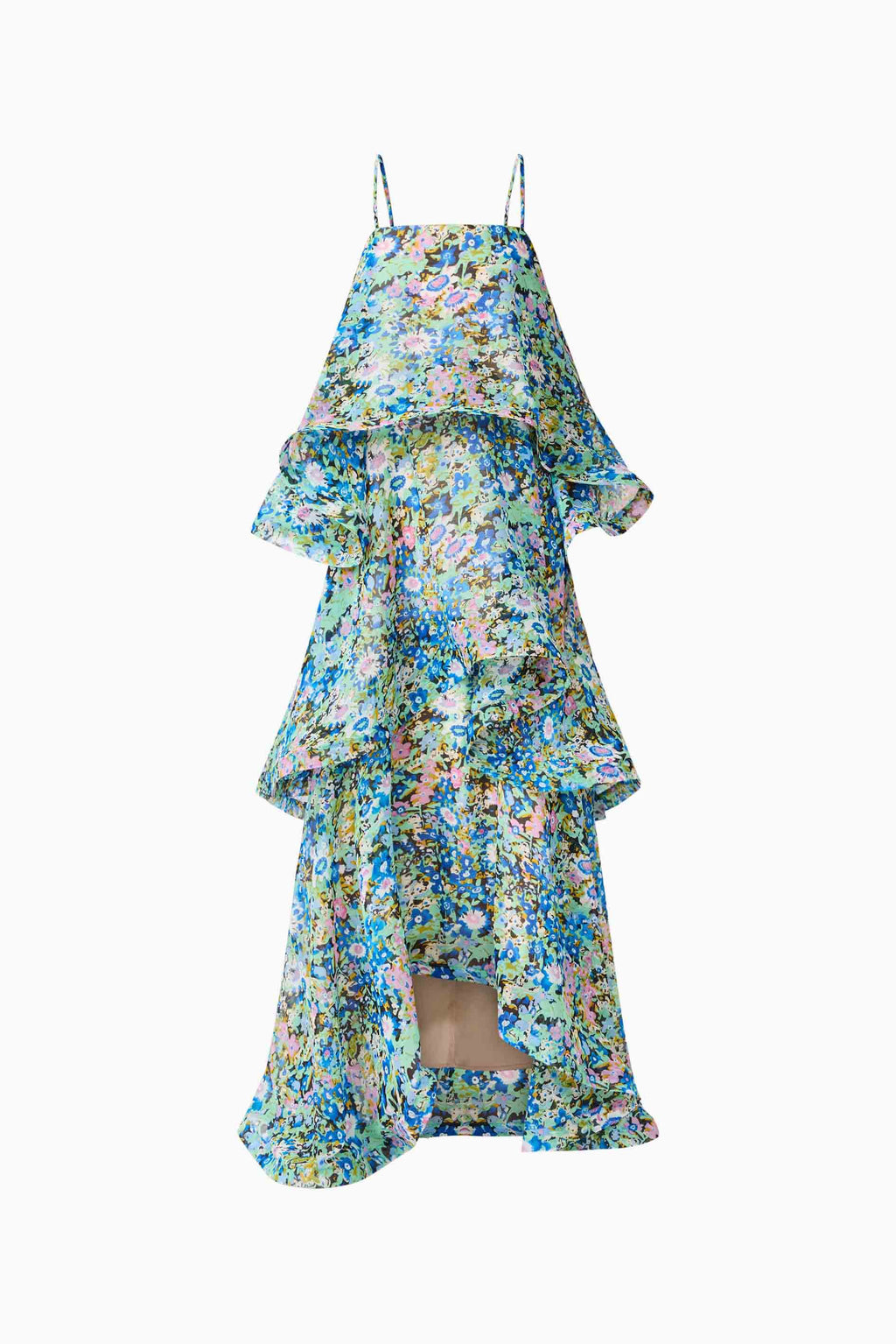 Sandy Tiered Maxi Dress In Green Floral Avalabel
