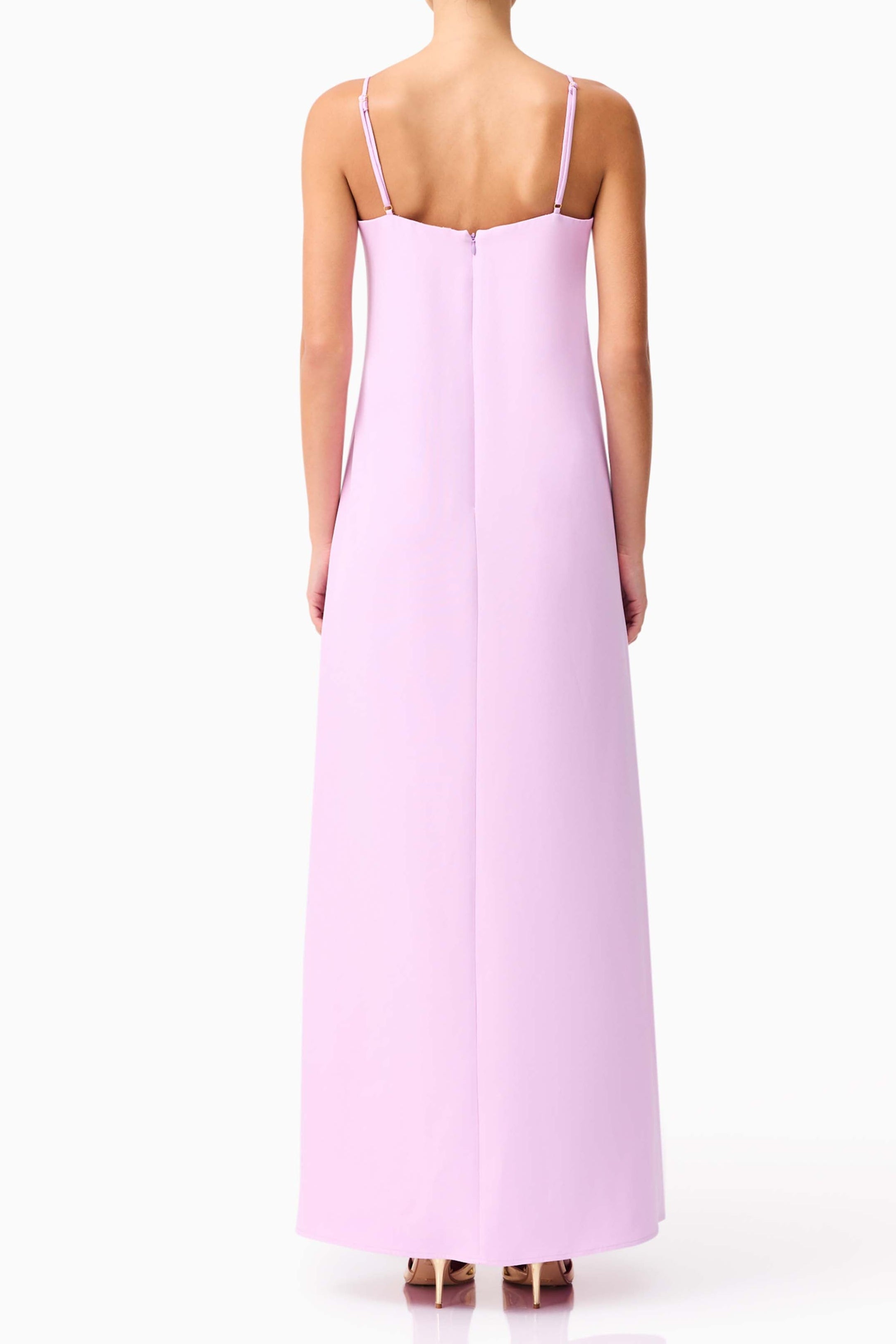 Kristin Buttercup Embroidered Maxi Dress in Purple Avalabel