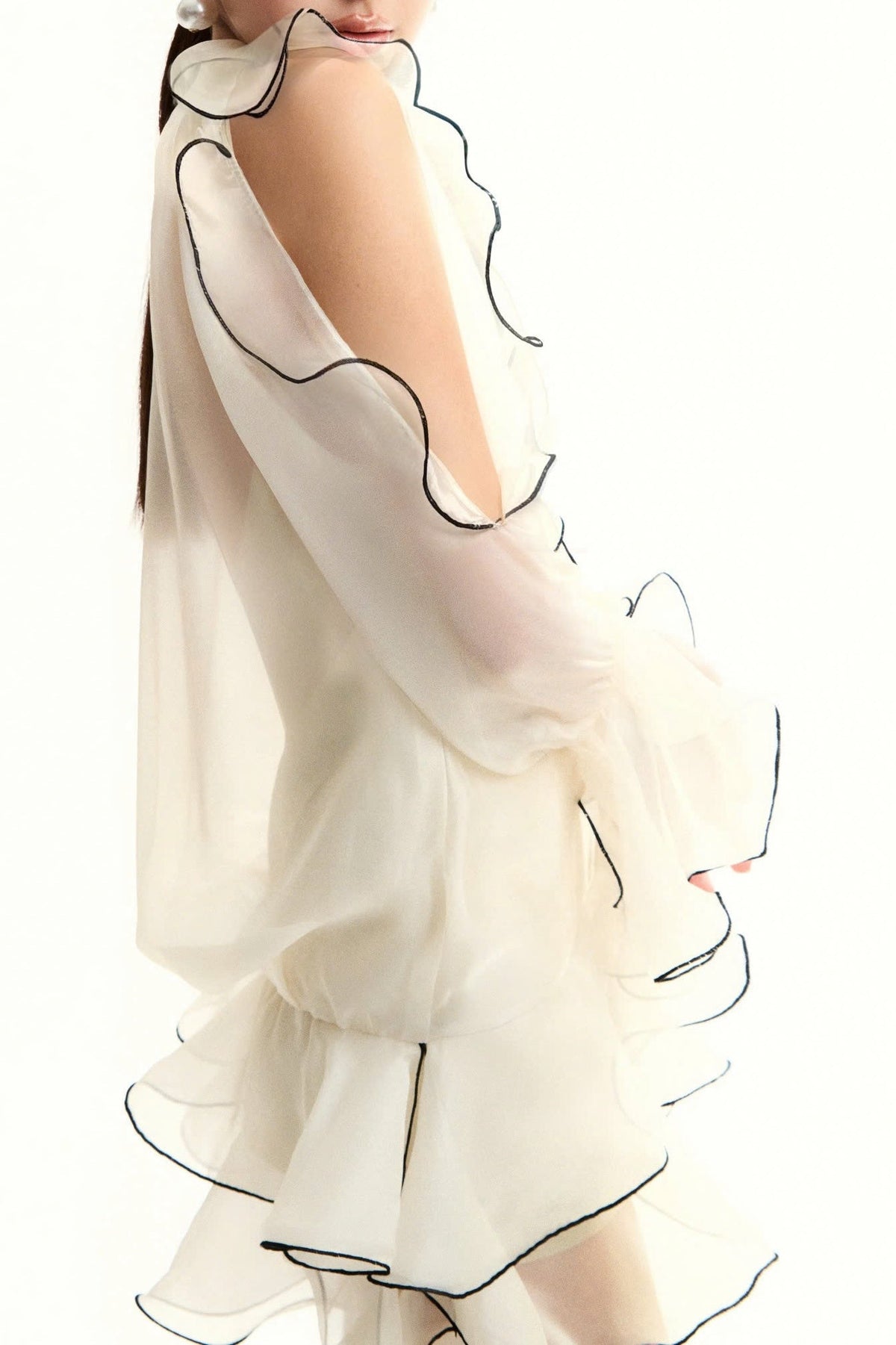 Eavan Ruffle Floral Mini Dress Avalabel