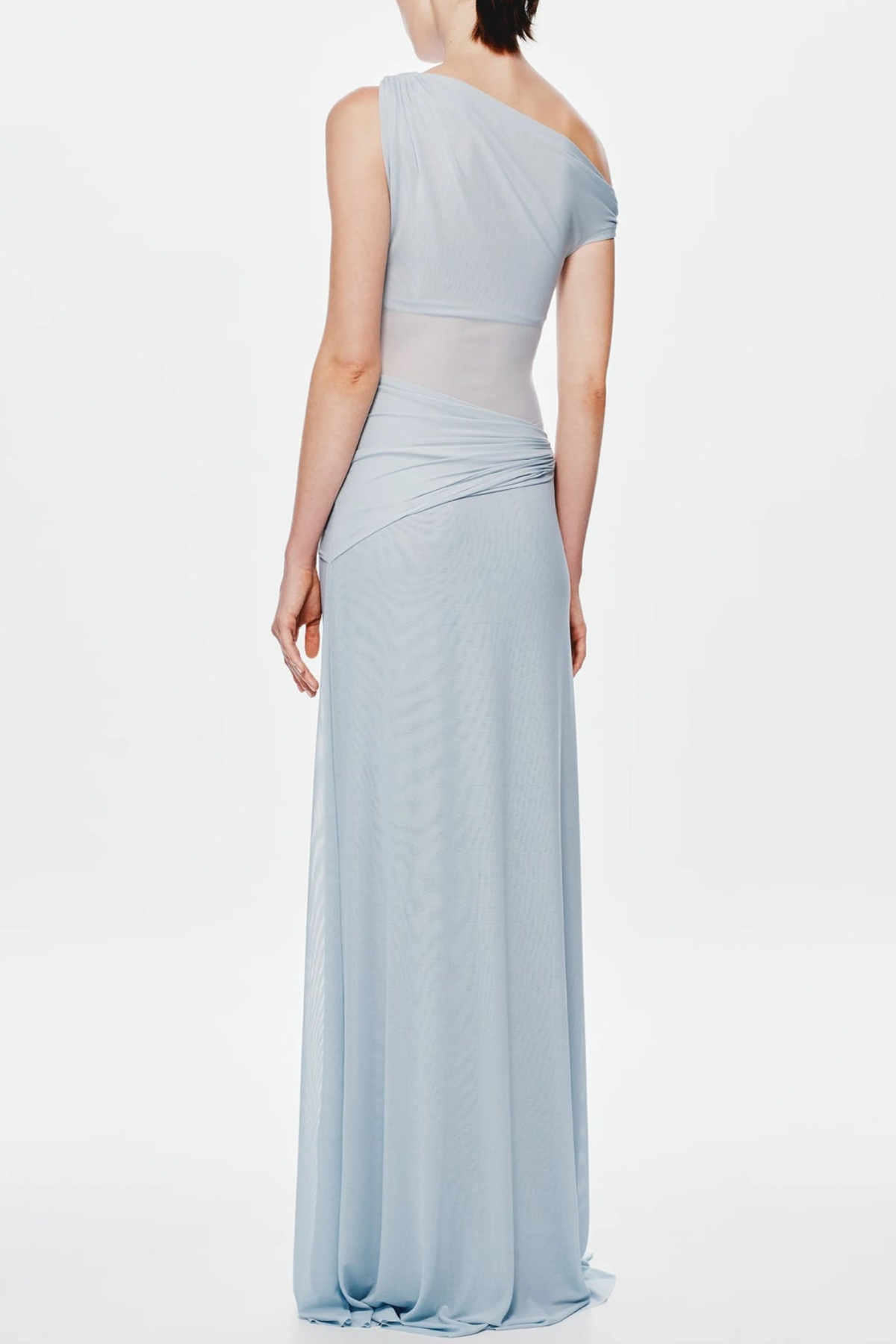 Edina Off Shoulder Twist Maxi Dress - Blue Avalabel
