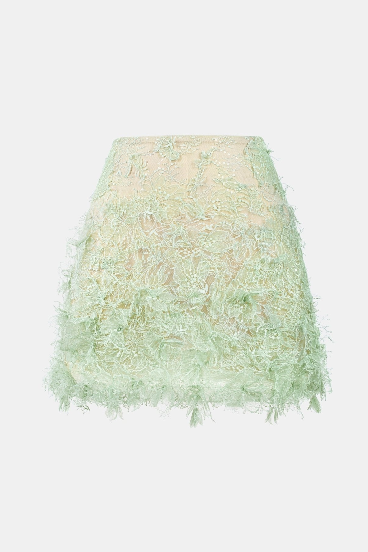 Elsea Lace Top & Mini Skirt Set - Green Avalabel