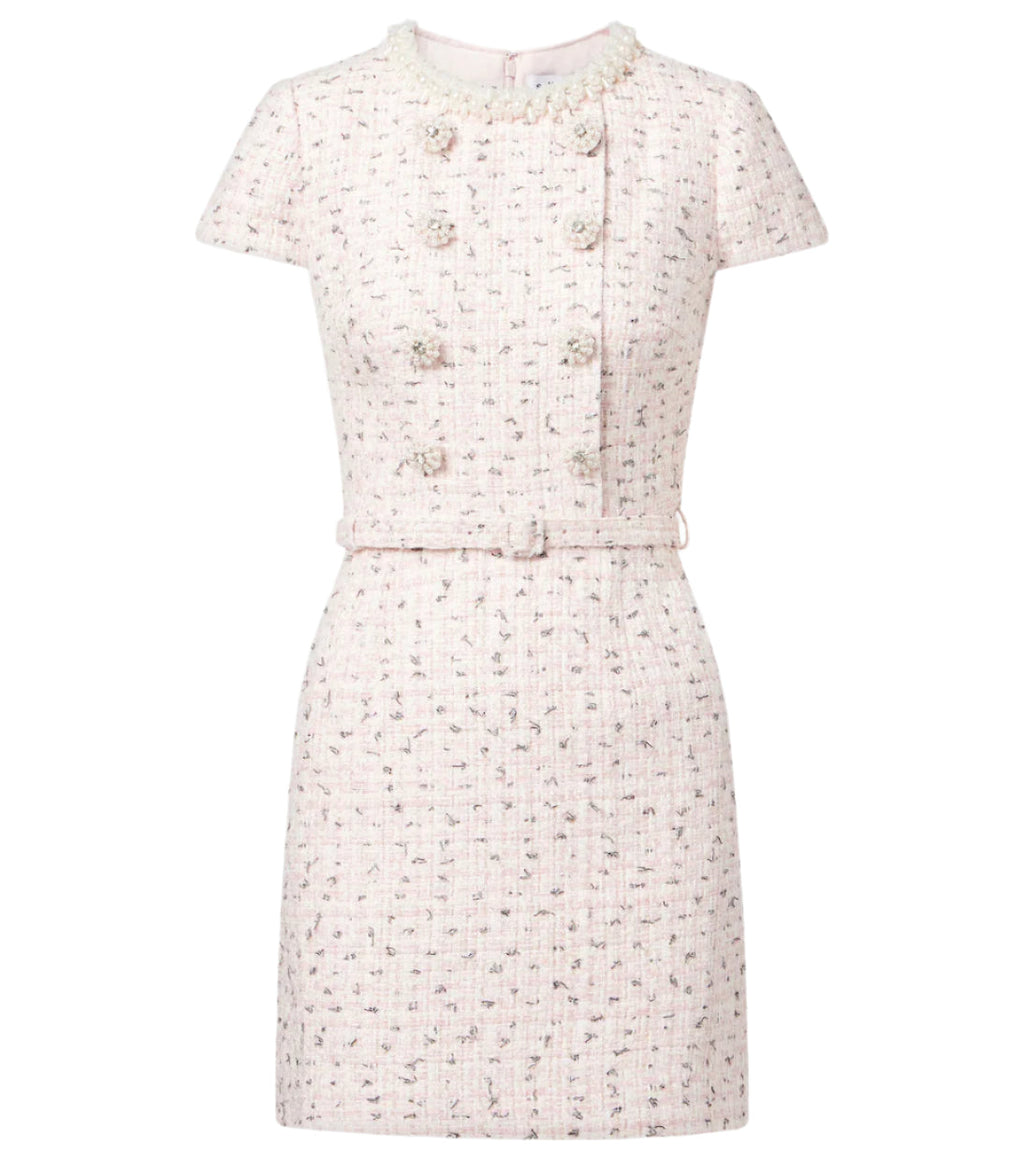Embellished Bouclé Minidress Avalabel