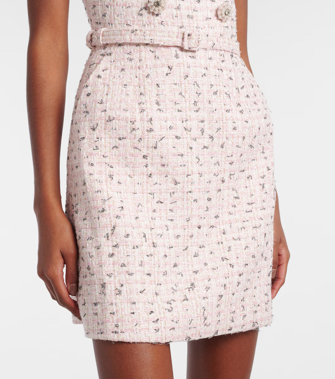 Embellished Bouclé Minidress Avalabel