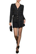 Emilia Sequin Embellished Cardigan - Black Avalabel