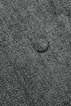 Euryda Herringbone Belted Flared Mini Dress Avalabel