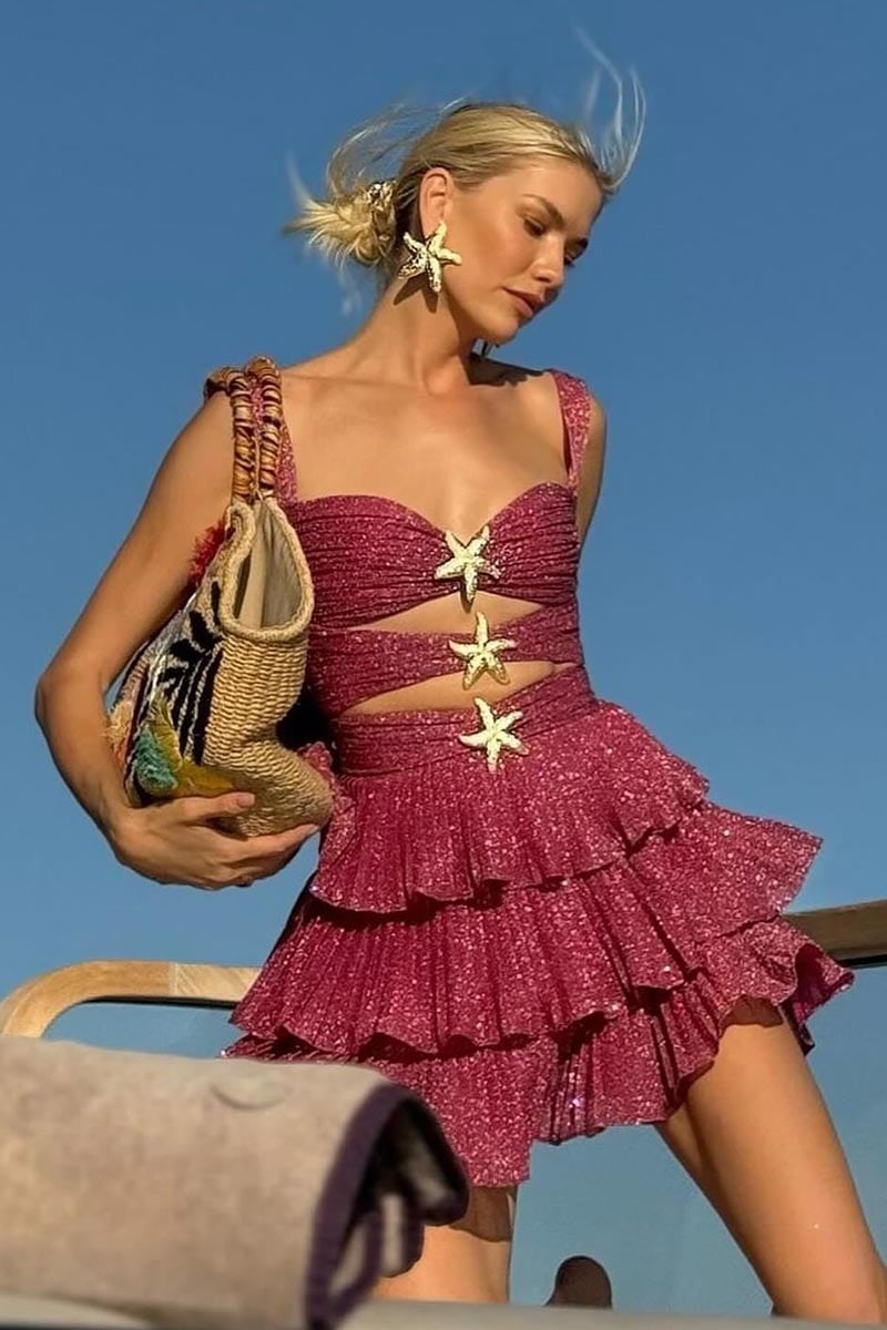 Starfish Cut Out Mini Dress Avalabel