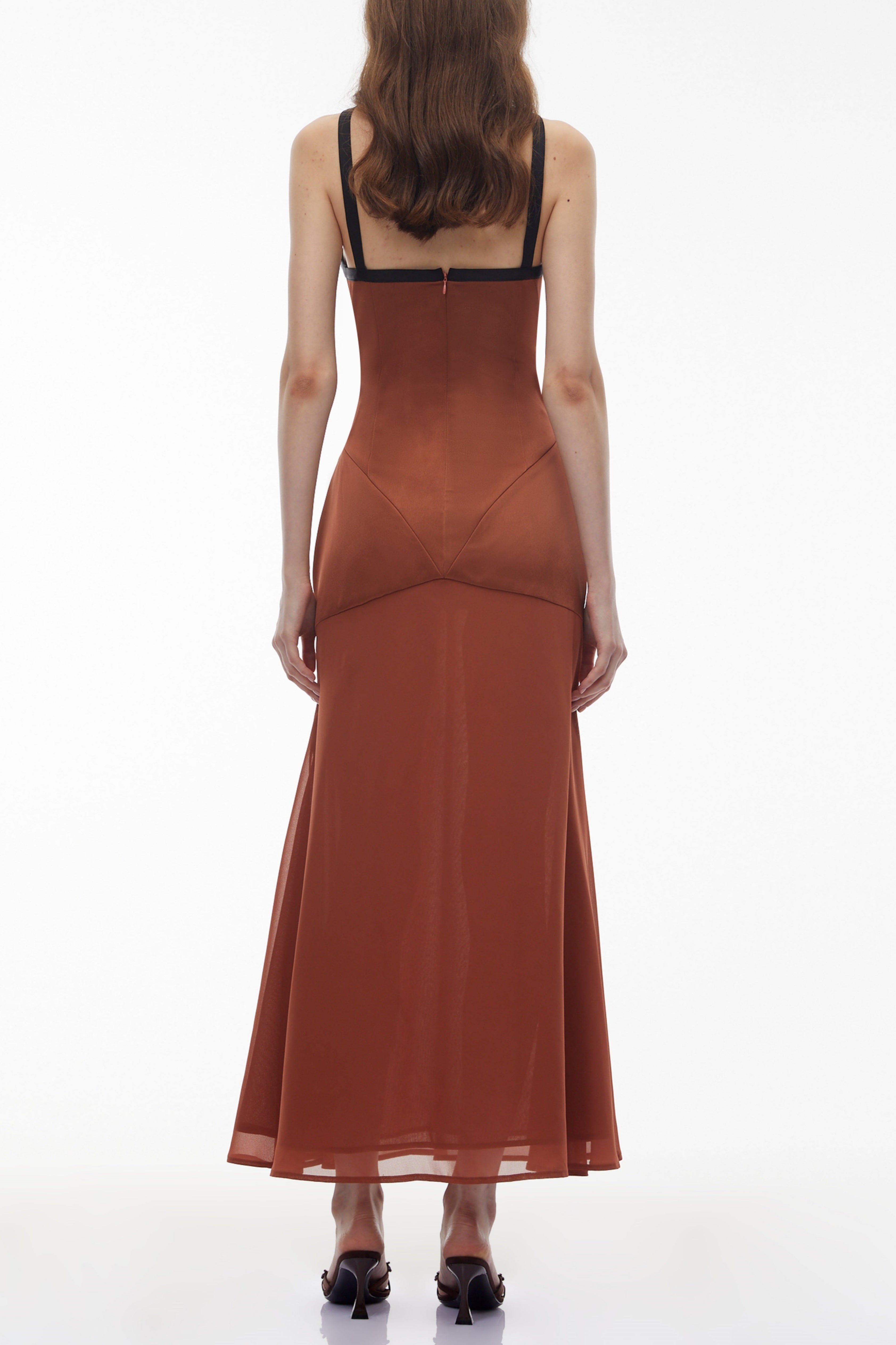 Deirdre Brown Halterneck Maxi Dress with Bow Avalabel