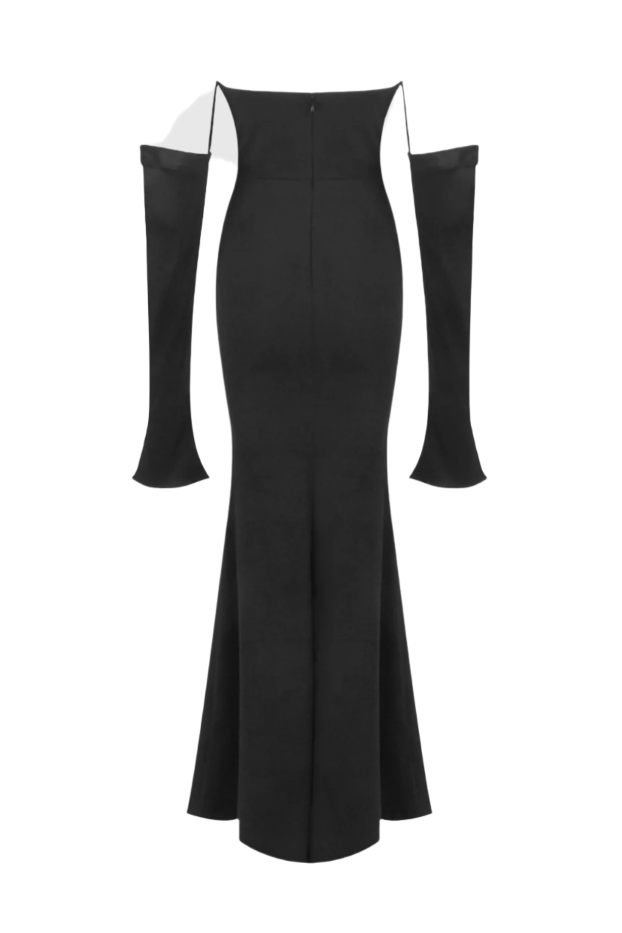 Off Shoulder Corset Maxi Dress - Black Avalabel
