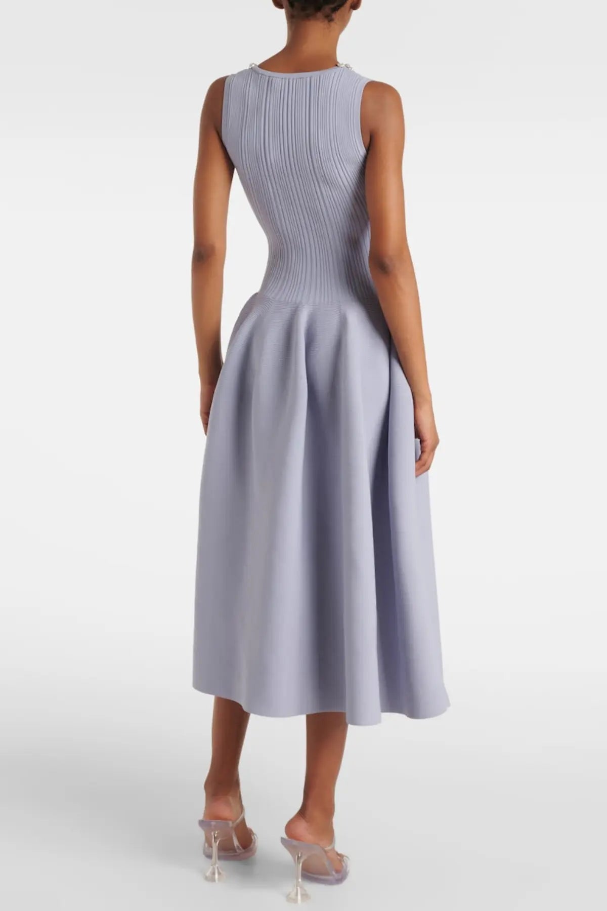 Hoxo Crystal Embellished Knit Midi Dress Avalabel