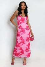 Floral Lace Lined Cami Midi Dress Soraya