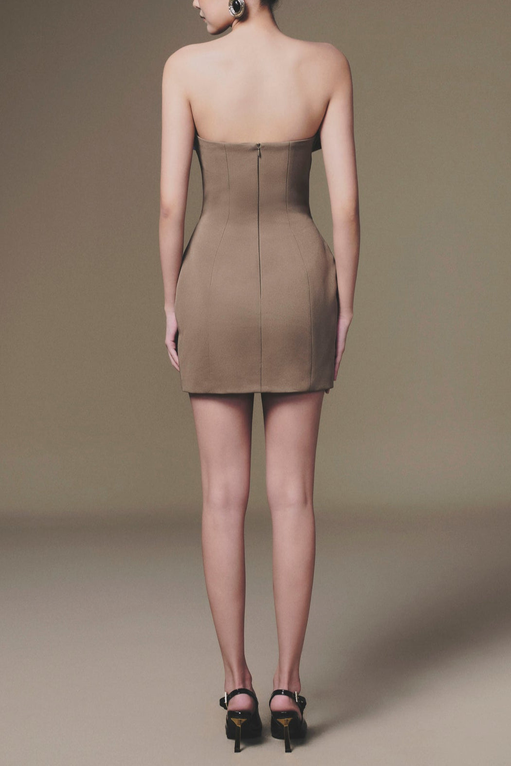3D Flowers Bustier Mini Dress Avalabel