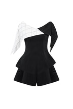 Two-Tone Top Wide-Leg Shorts Two Piece Set Avalabel
