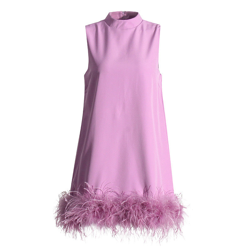 FEATHER MINI DRESS Avalabel