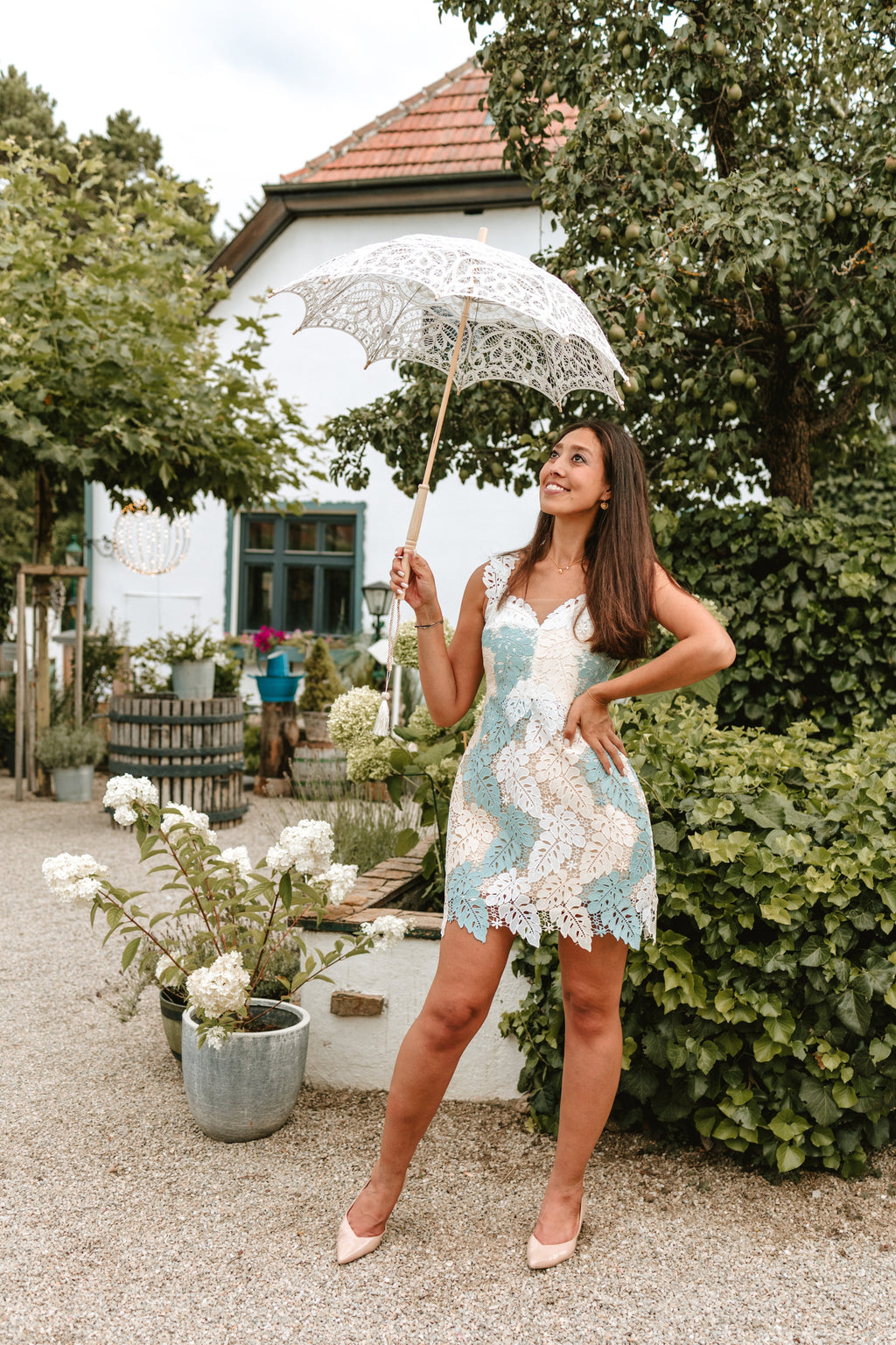 Hilda | Guipure Lace Mini Dress Avalabel